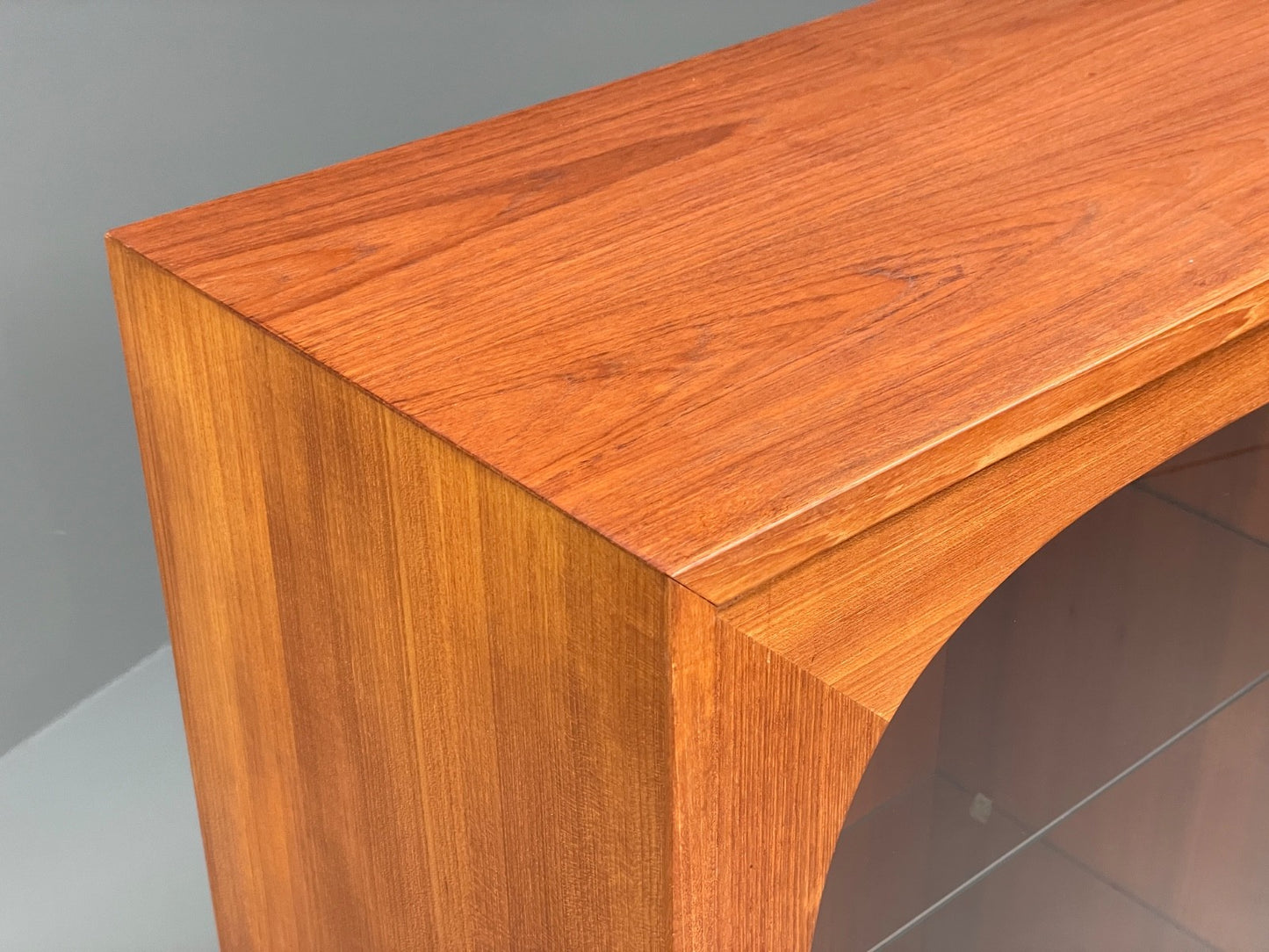 Vintage Teak Glazed Cabinet By Omann Jun 1970s Retro Danish EB9830 MWOO - UKDK FURNITURE