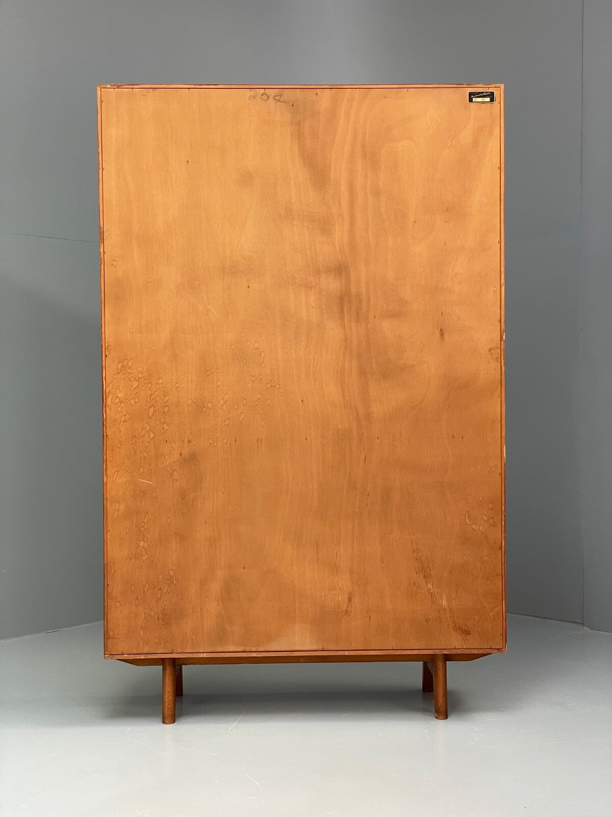 Vintage Teak Bookcase Retro 1960s Glazed Unit By Gibbs Furniture EB9776 MWOO - UKDK FURNITURE