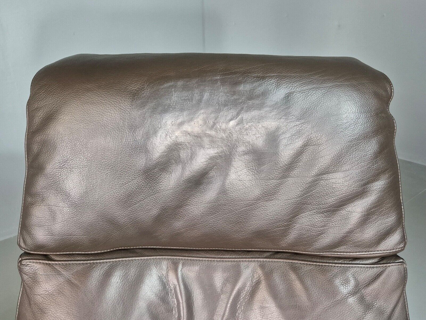 Vintage Danish Swivel Lounge Chair Footstool Brown Leather Retro EB7507 MSWI - UKDK FURNITURE