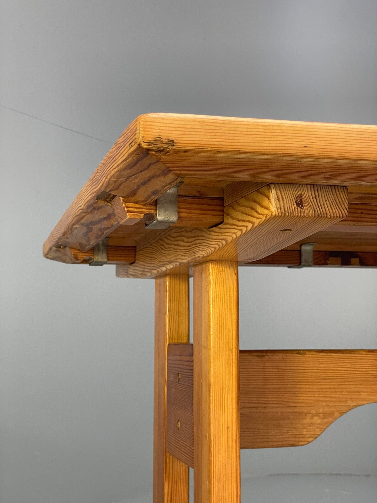 Vintage Danish Pine Dining Table Extending Mogensen Shaker Style EB9434 MWOO - UKDK FURNITURE