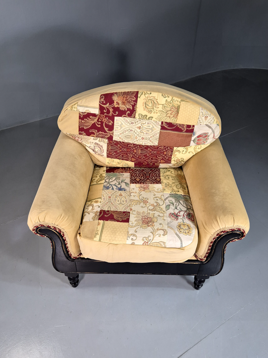 Vintage Lounge Chair Patchwork Ducal 1990s Retro EB7363 MNOR - UKDK FURNITURE