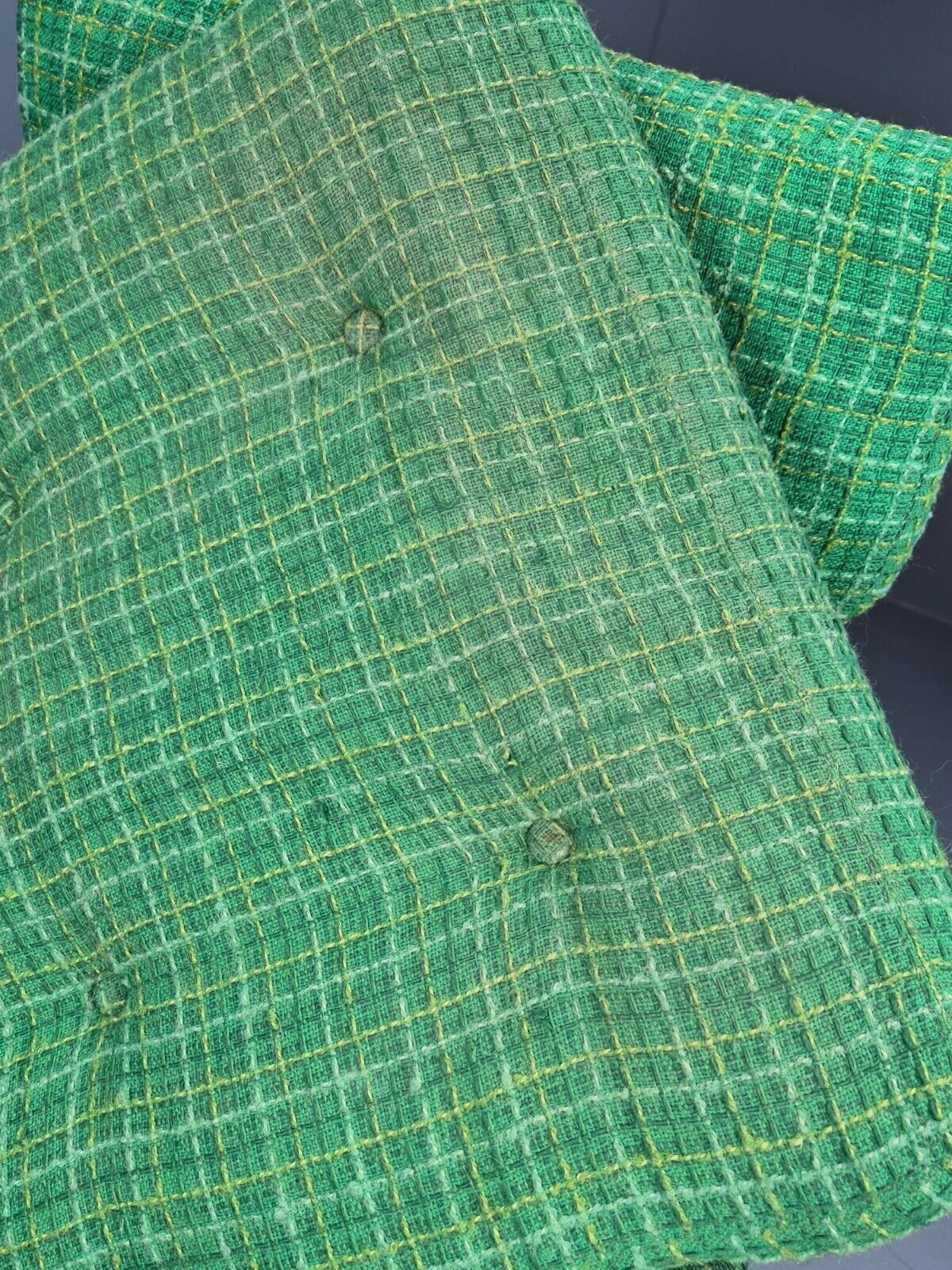 Vintage Danish Lounge Chair Green Wool Beech Frame Retro 1960s MCM EB8502 MNOR - UKDK FURNITURE