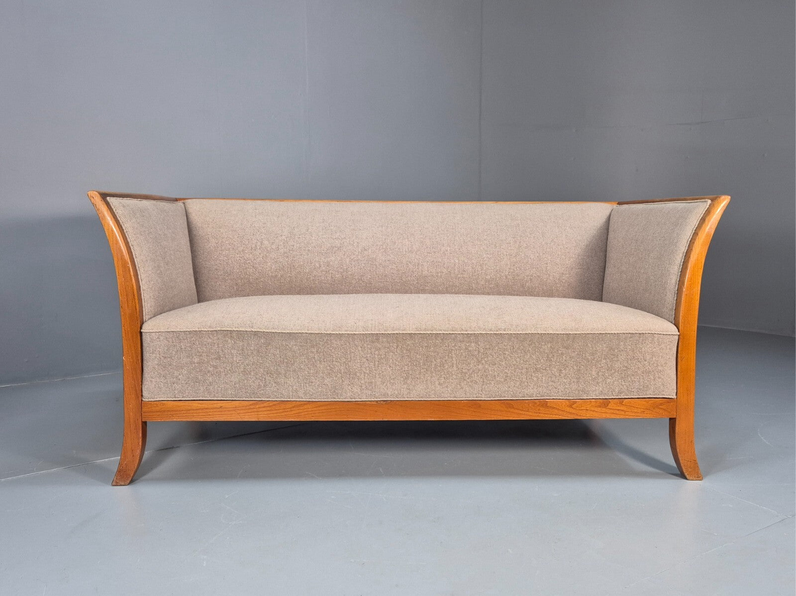 Vintage Danish Fritz Henningsen Style 2 Seater Sofa 1940s Retro EB9669 M2SS - UKDK FURNITURE