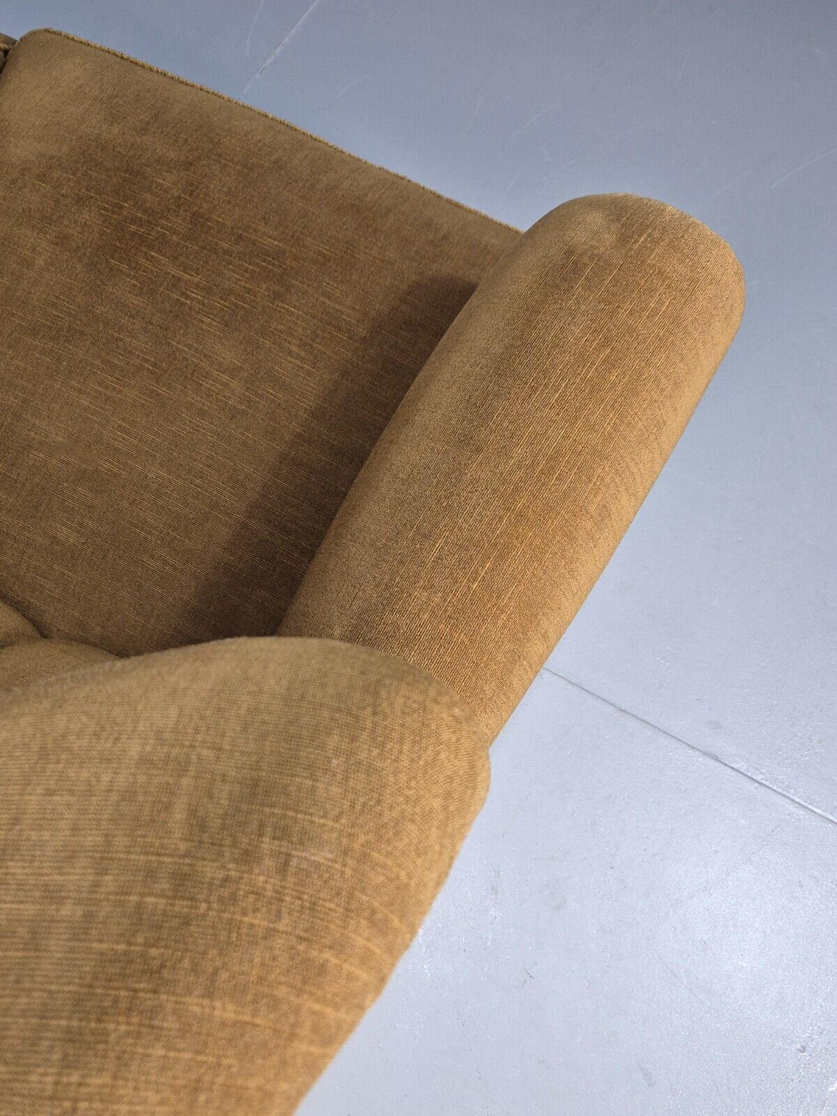 EB8932 Vintage Danish Lounge Chair Gold Velour Shell Back Deco 1930s EB8932 VCLO - UKDK FURNITURE
