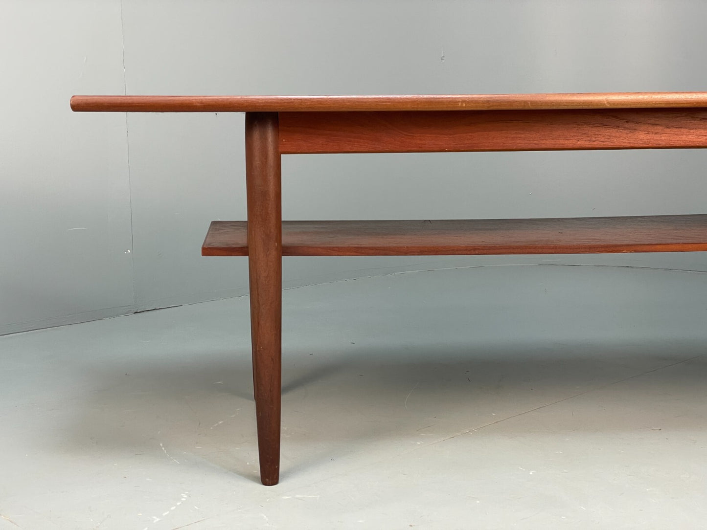 Vintage Teak Coffee Table With Magazine Rack Retro Danish Design EB9426 MWOO - UKDK FURNITURE