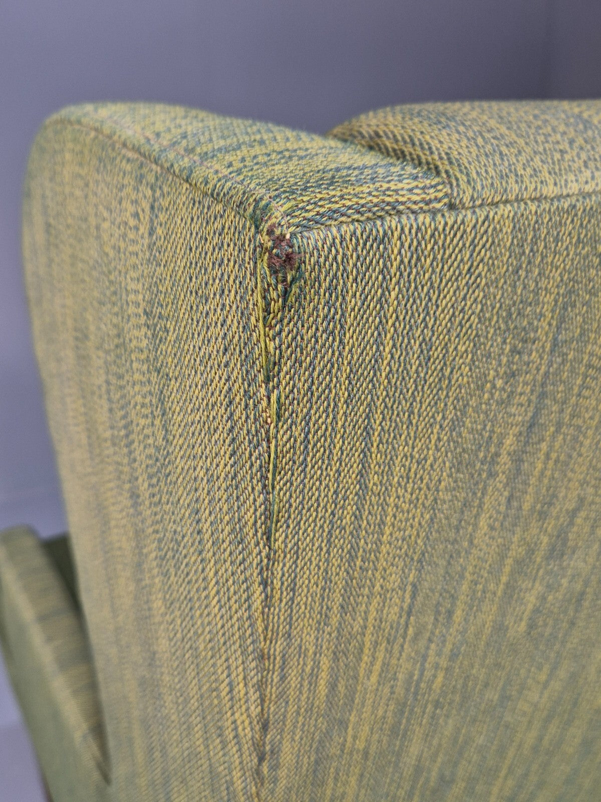 Vintage Danish Wing Back Lounge Chair 1960s Green Mid Century Retro EB9652 MNOR - UKDK FURNITURE