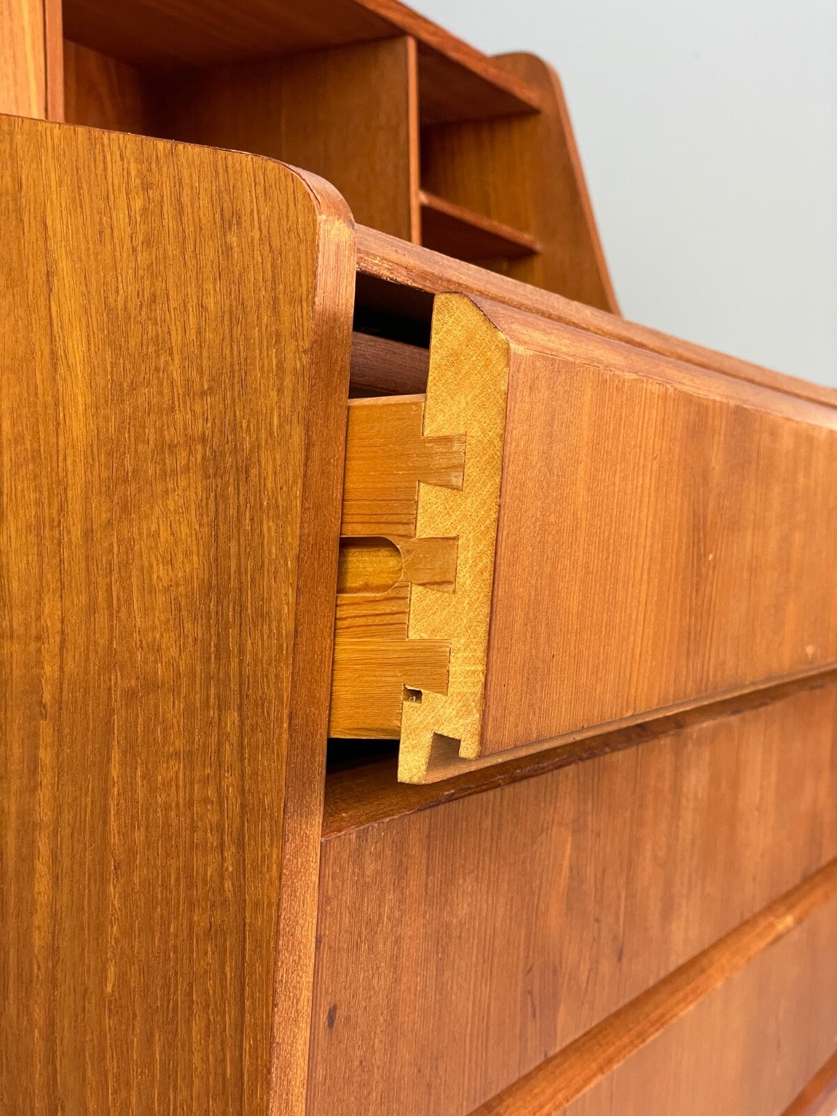 Vintage Teak Writing Desk Danish Mid Century Drawers Bureau EB8809 MWOO - UKDK FURNITURE