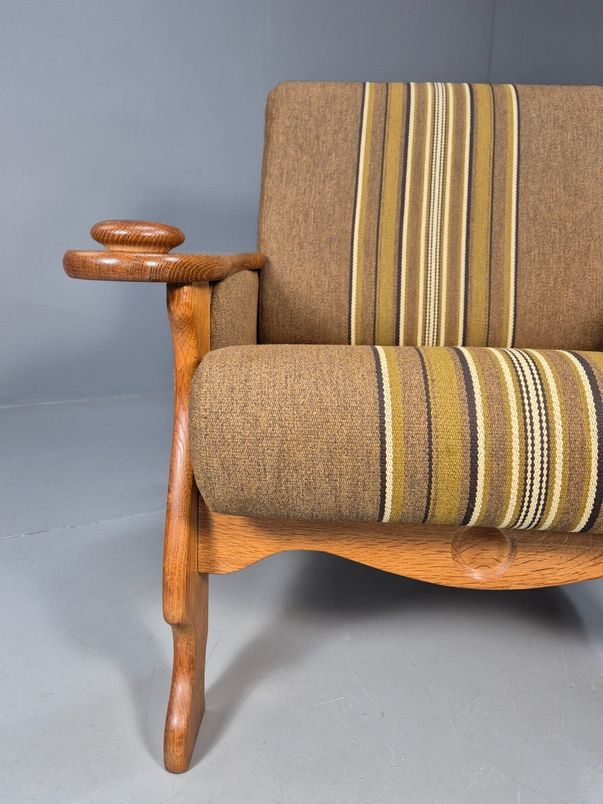 Vintage Kjaernulf Style Lounge Chair Oak and Green 1970s Retro EB9547 MNOR - UKDK FURNITURE
