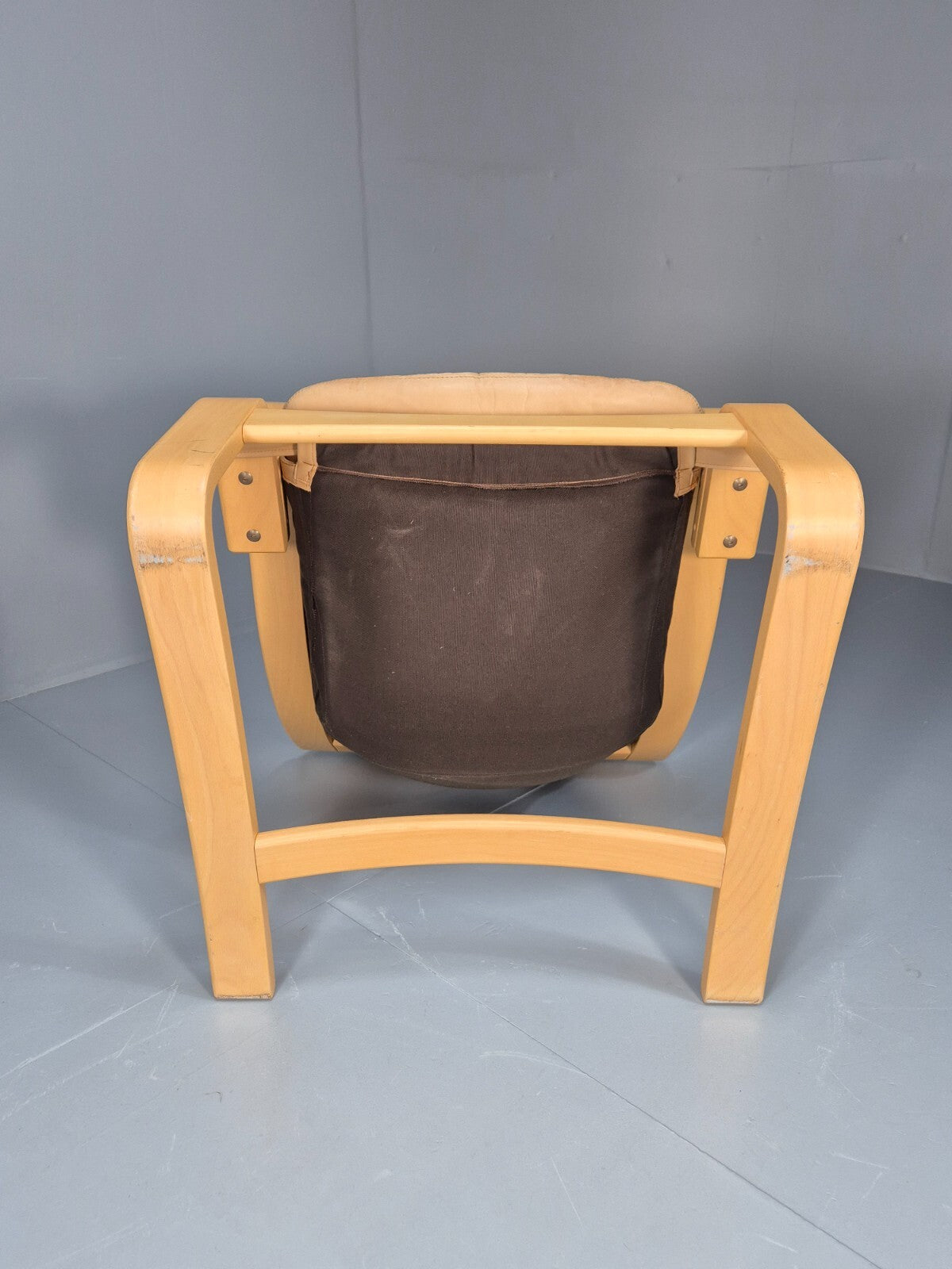 Vintage Danish Skippers Bentwood and Leather Apollo Lounge Chair EB9268 MBEN - UKDK FURNITURE