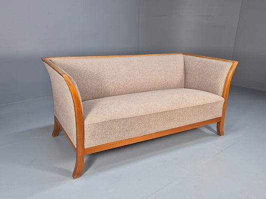 Vintage Danish Fritz Henningsen Style 2 Seater Sofa 1940s Retro EB9669 M2SS - UKDK FURNITURE