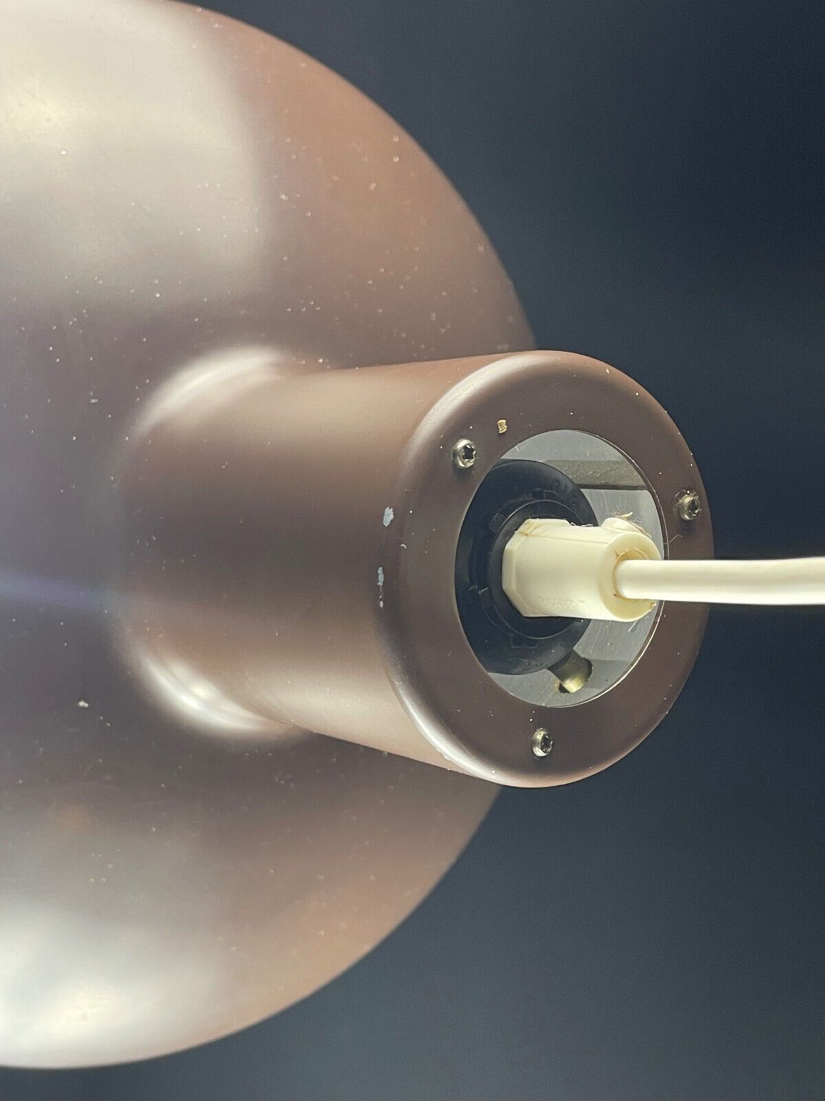 Danish Brown Steel Pendant Ceiling Lamp Retro Vintage EB4003 LCLC - UKDK FURNITURE