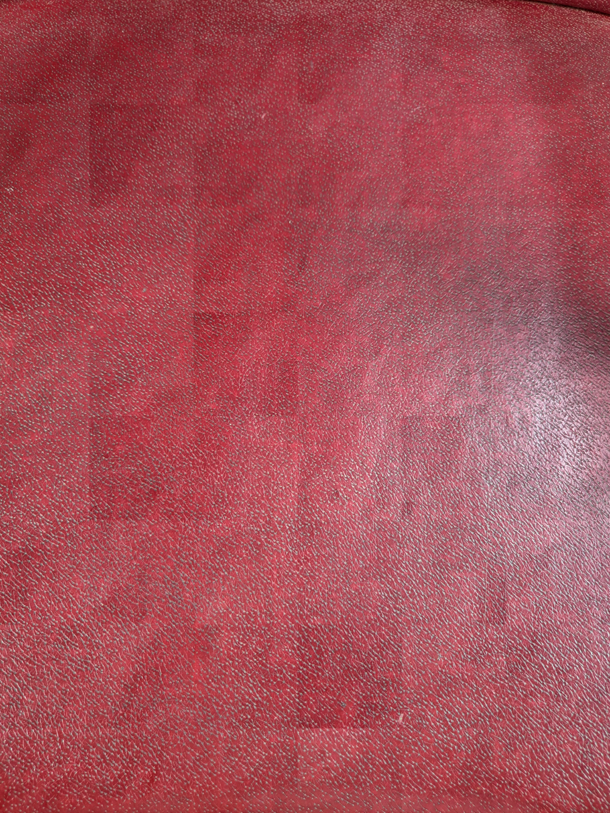 Vintage Elbow Chair Beech Frame Red Vinyl 1950s Retro MCM EB7329 MDIN13