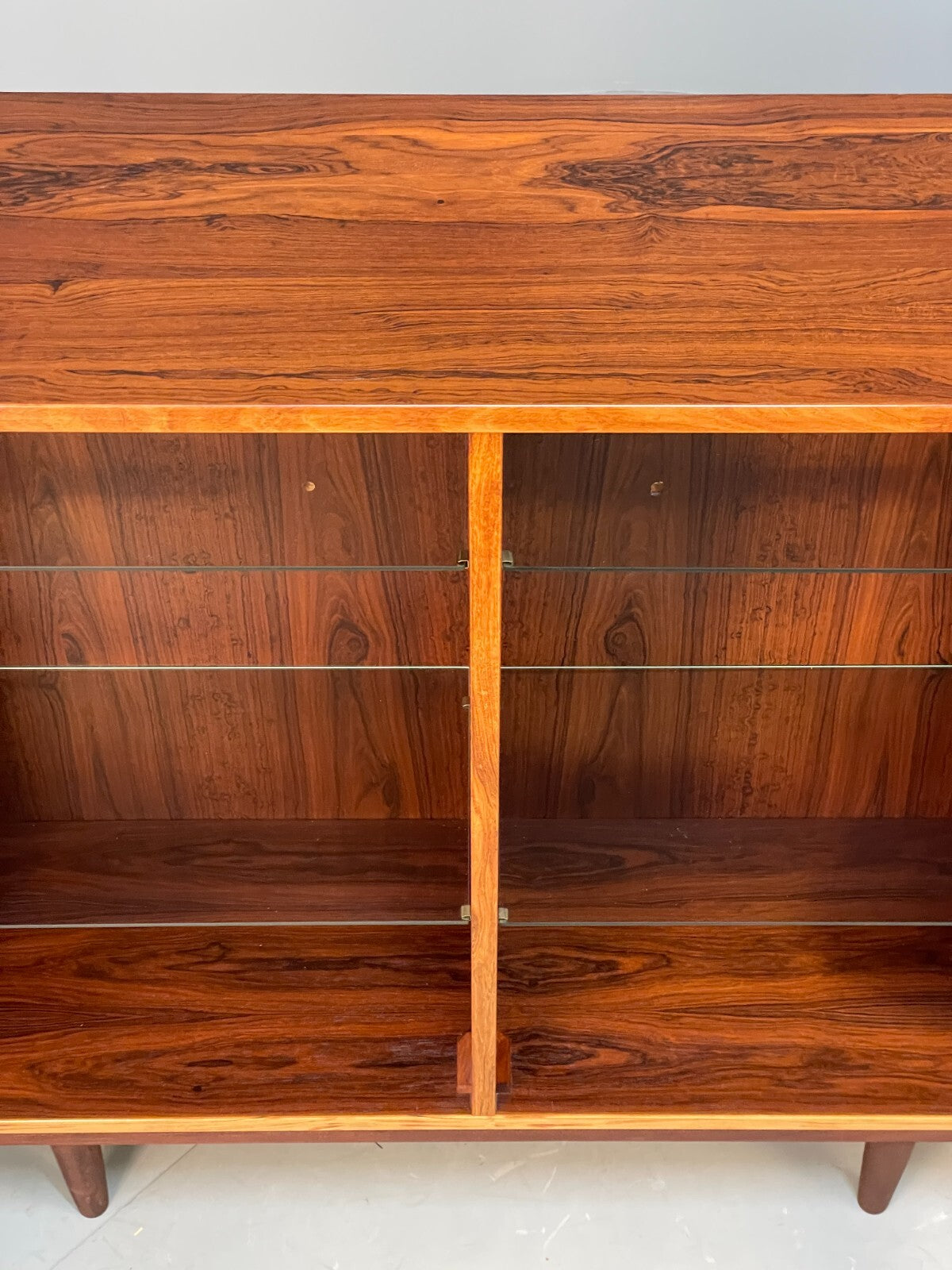 Vintage Danish Glazed Shelving Unit Bookcase Retro Mid Century EB9107 MWOO - UKDK FURNITURE