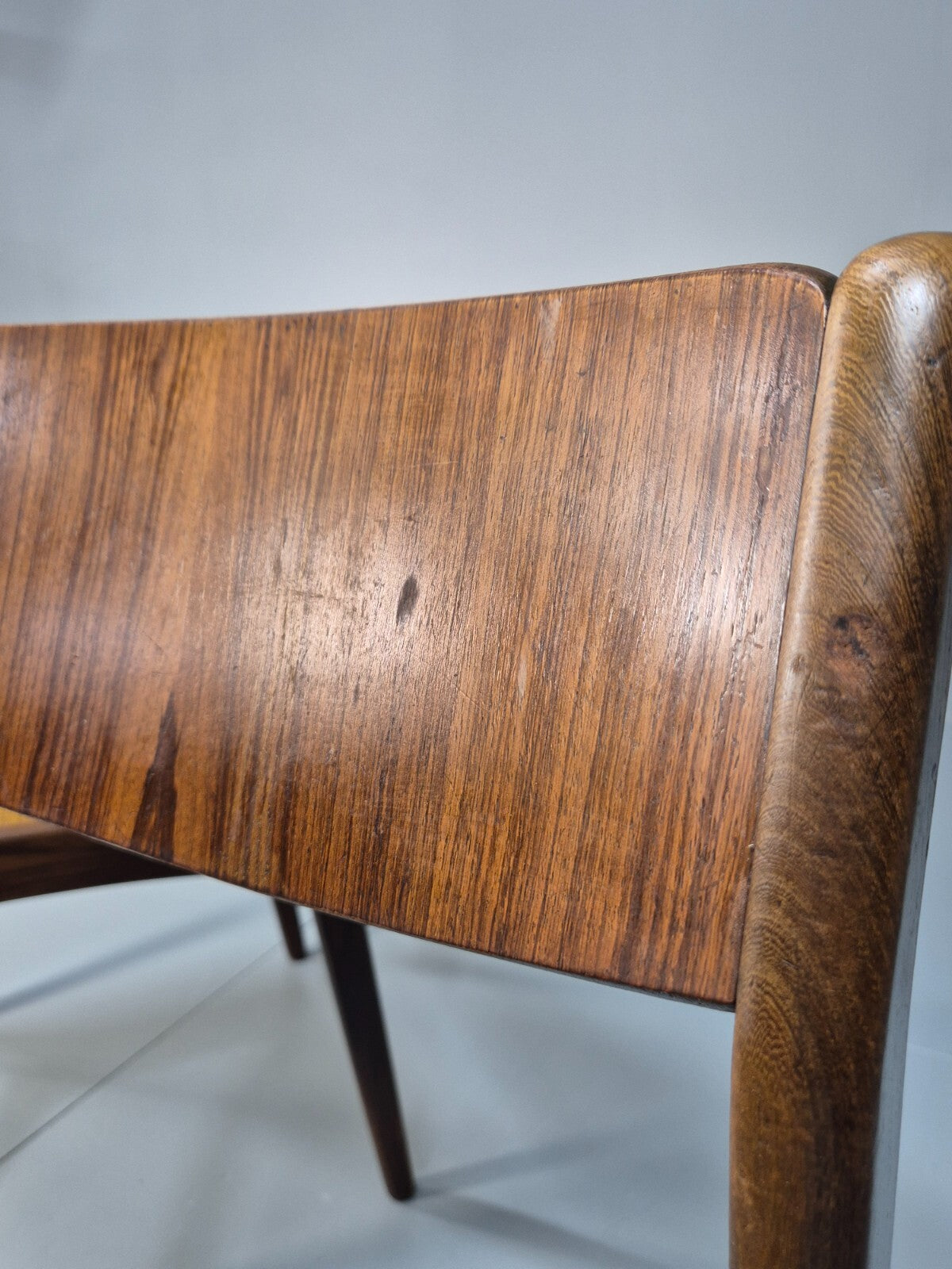 4 Vintage Danish Farso Stolefabrik Walnut Orange 19060s MCM EB9537 MDIN - UKDK FURNITURE