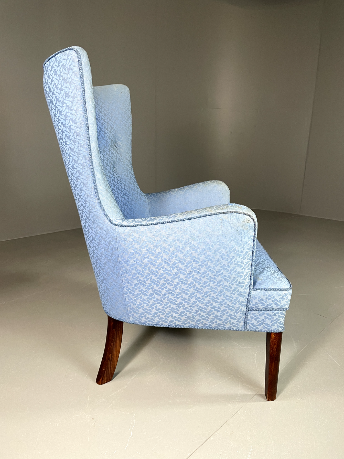Vintage Danish High Back Lounge Chair, MCM, Retro, EB6006 MNOR - UKDK FURNITURE