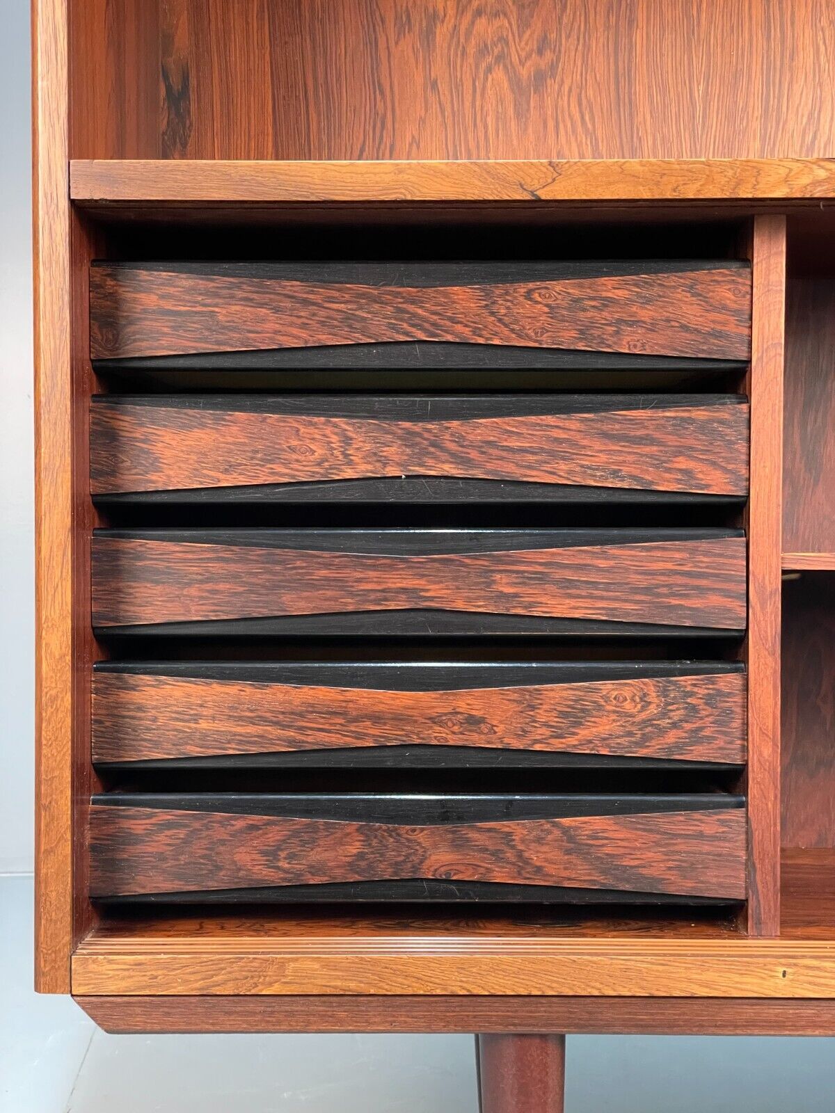 Midcentury Danish Tall Sideboard Storage Cabinet Vintage 1960s EB8674 MWOO - UKDK FURNITURE