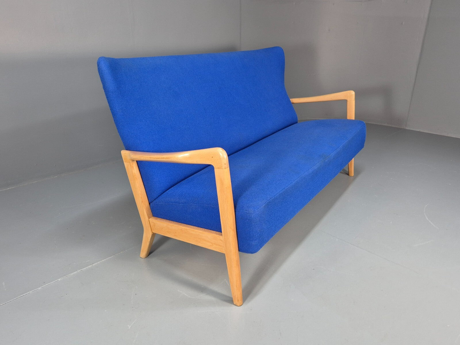 Vintage Fritz Hansen 2 Seat Sofa Soren Hansen Design 1940s MCM EB9016 M2SS - UKDK FURNITURE