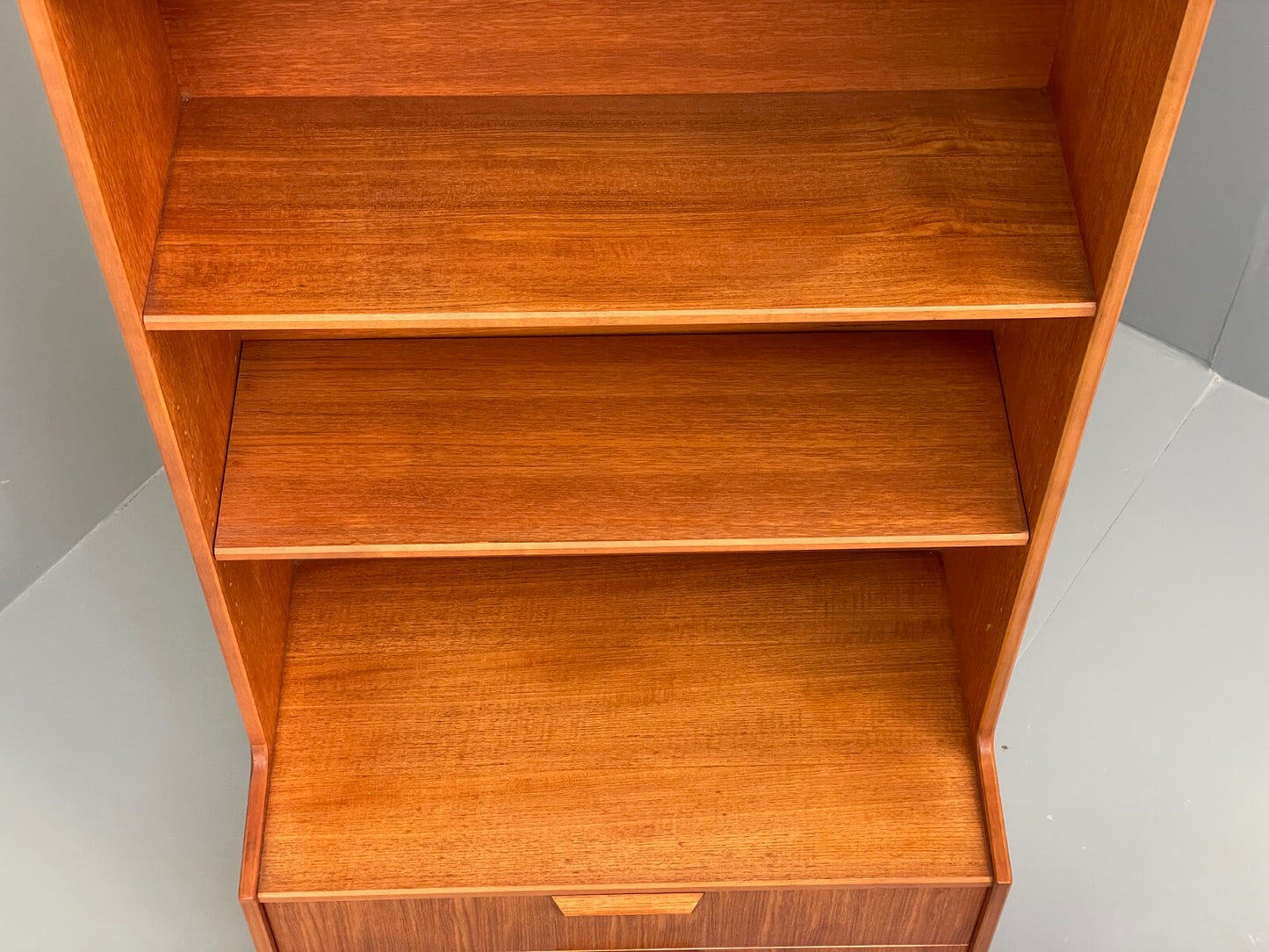 Vintage Teak Wall Unit By Gibbs Furniture 1970s Design Drawers EB9529 MWOO - UKDK FURNITURE