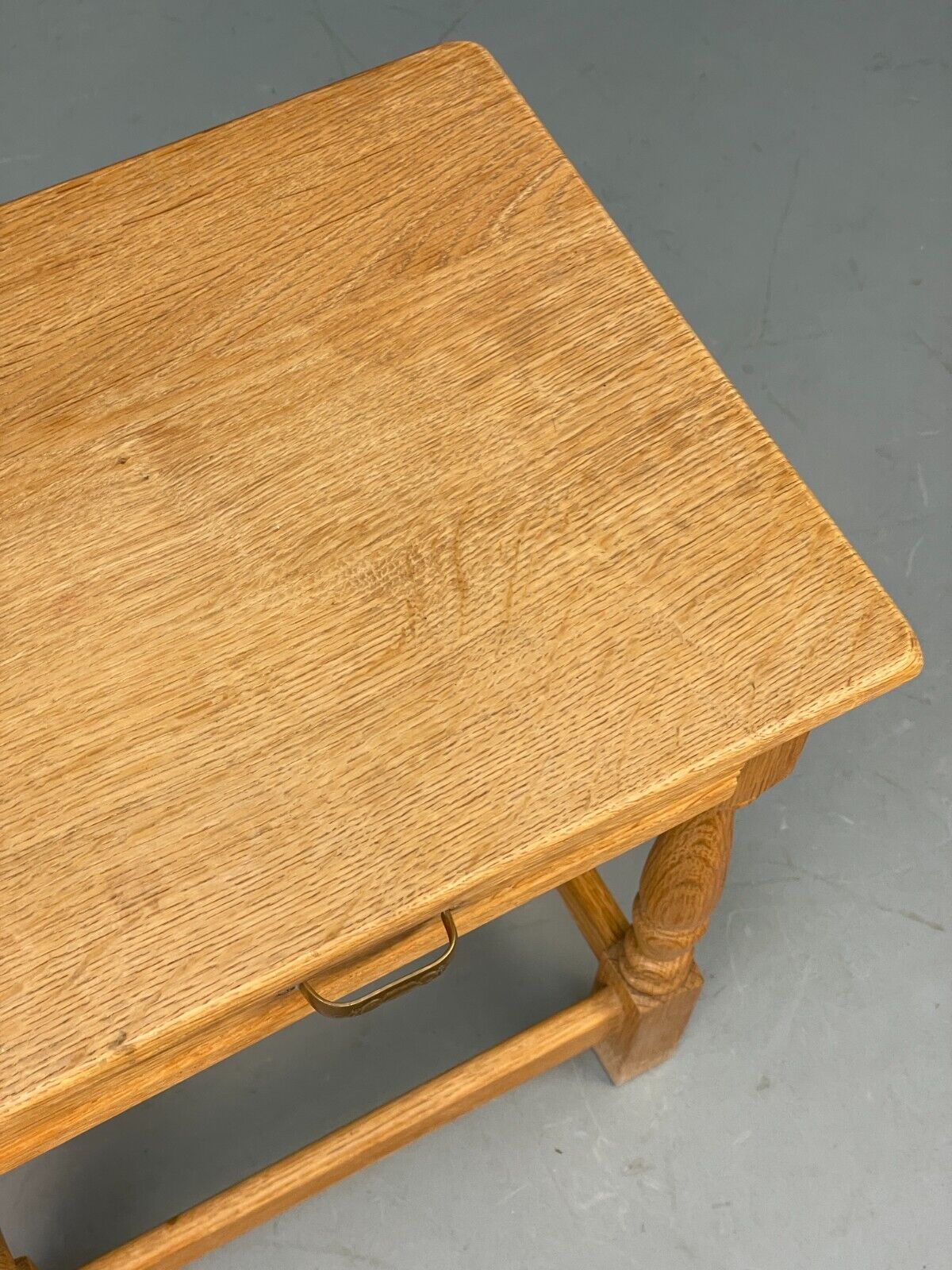Vintage Danish Oak Bedside Table With Drawer Traditional Style EB9365 MWOO - UKDK FURNITURE