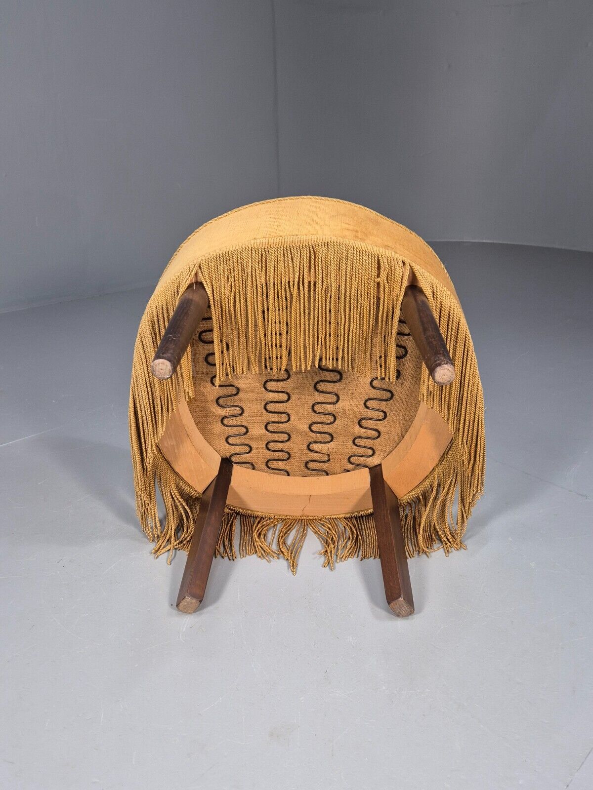 Vintage Danish Lounge Chair Gold Velour 1930s Boudoir Suite EB9136 VCLO - UKDK FURNITURE