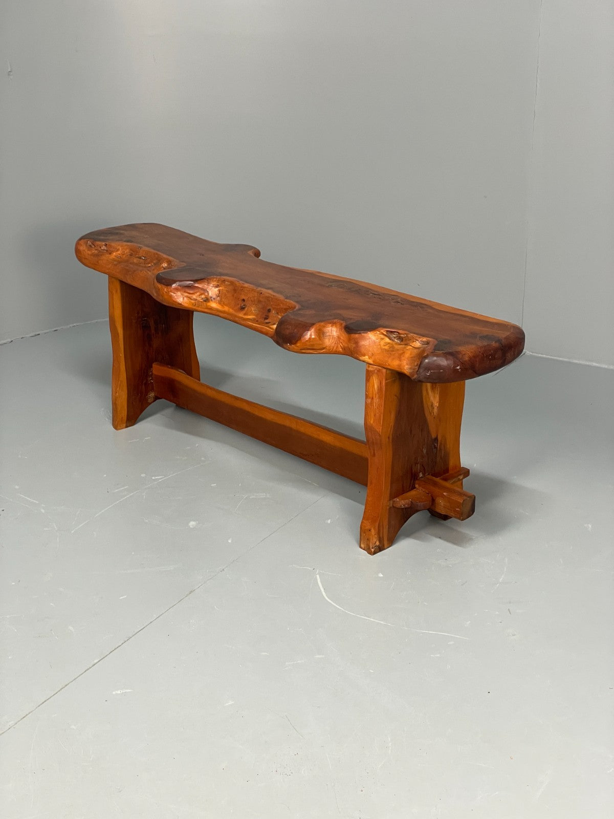 Natural Live Edge Bench Chunky Solid Organic Design EB11066 MWOO18