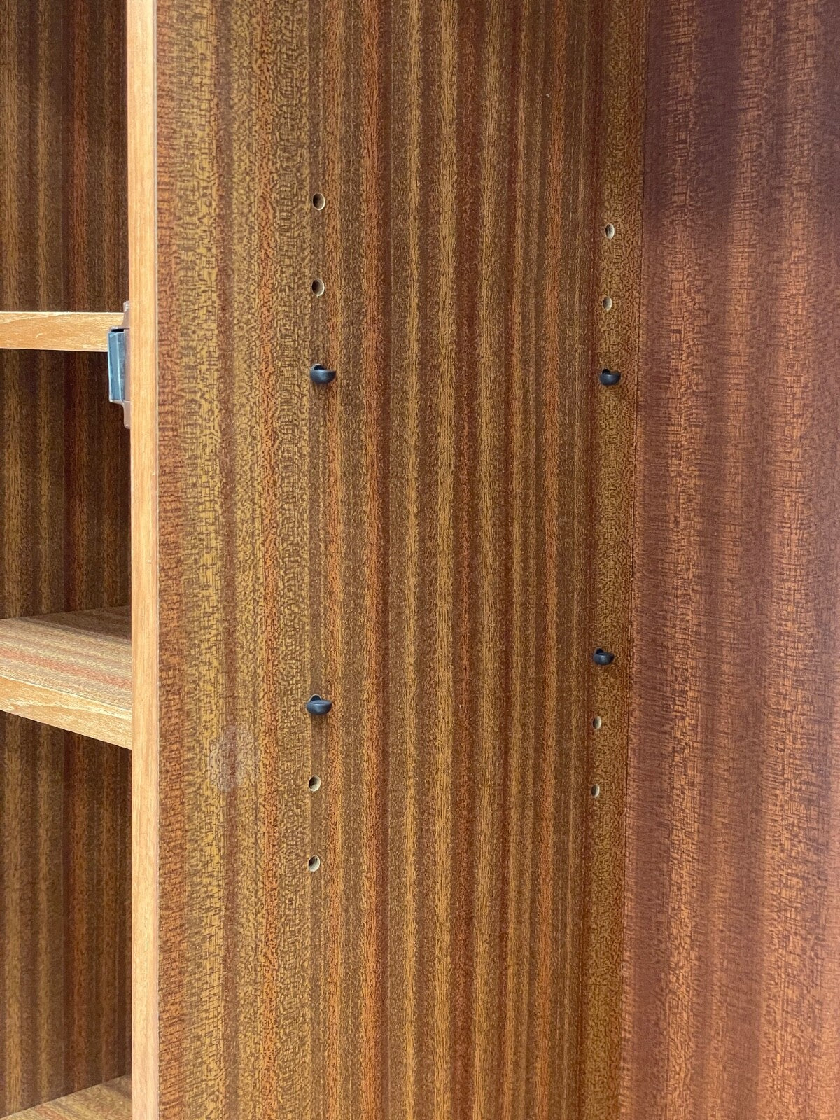 1970s Teak Shelving Unit Glass Doors And Cupboard Retro Bookcase EB8165 MWOO - UKDK FURNITURE