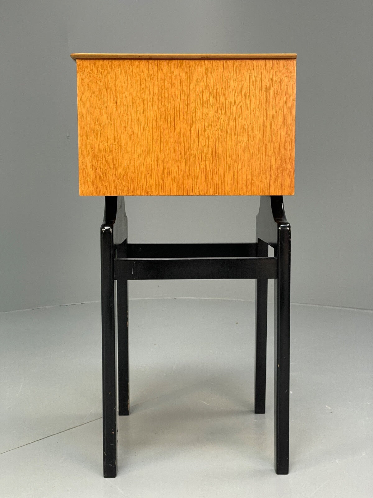 Vintage G Plan Oak Bedside Table 1950s Mid Century Black White Paint EB9814 MWOO - UKDK FURNITURE