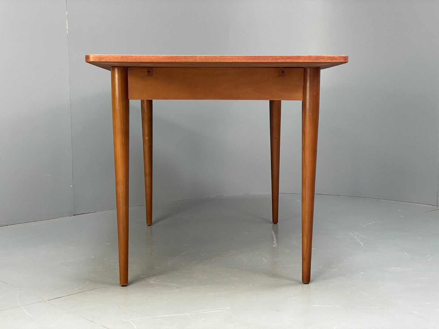 Vintage Teak Extending Dining Table With Removable Beech Legs EB9502 MWOO - UKDK FURNITURE