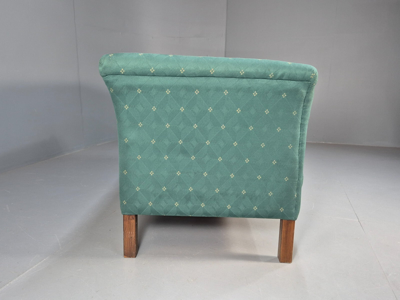 Vintage Danish Green 2 Seat Classic Mid Century Shaped Sofa 1980s EB9565 M2SS - UKDK FURNITURE