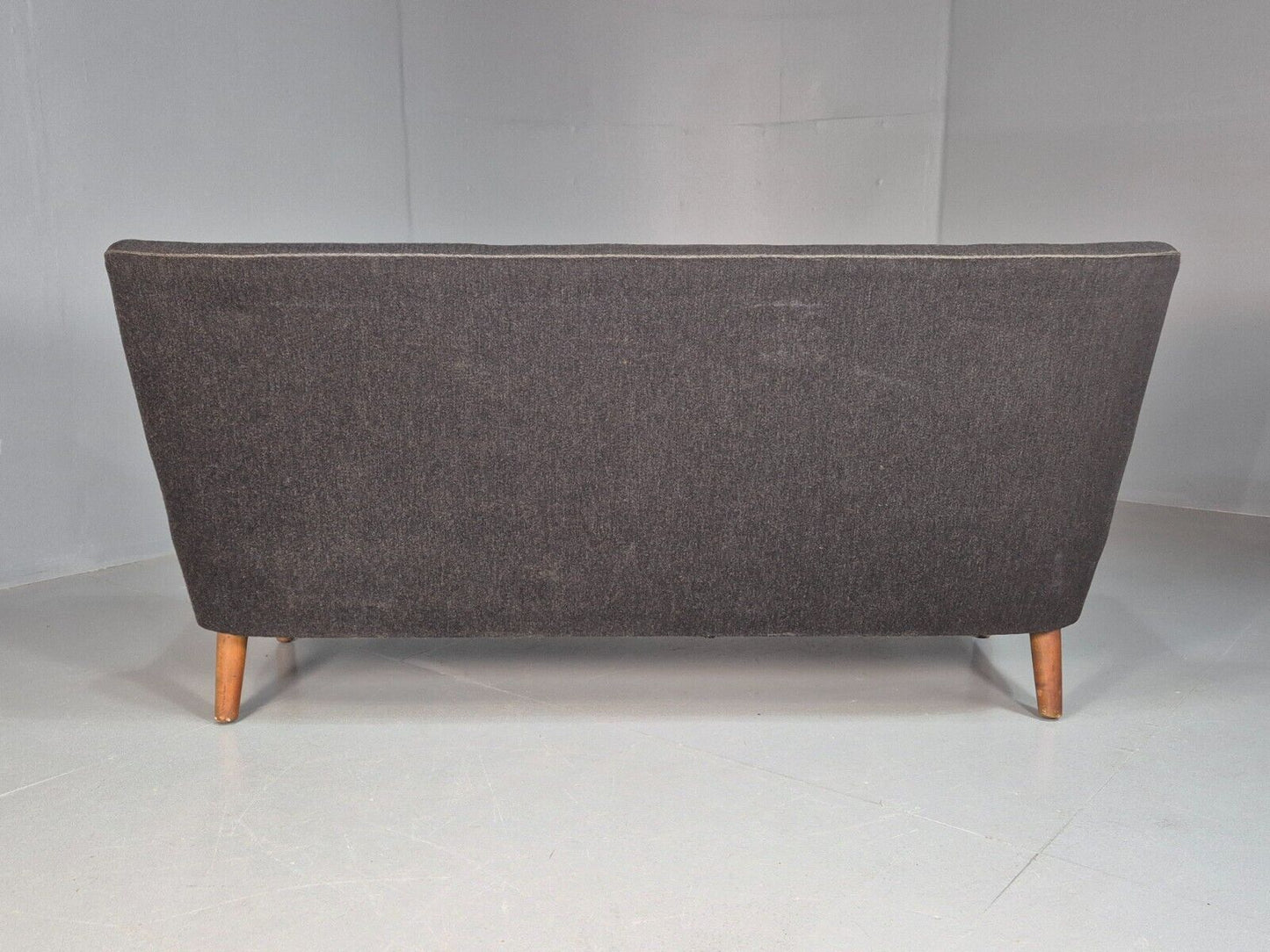 Vintage Danish 2 seat Sofa Dark Grey Mid Century Modern Retro 1950s EB8318 MNOR - UKDK FURNITURE