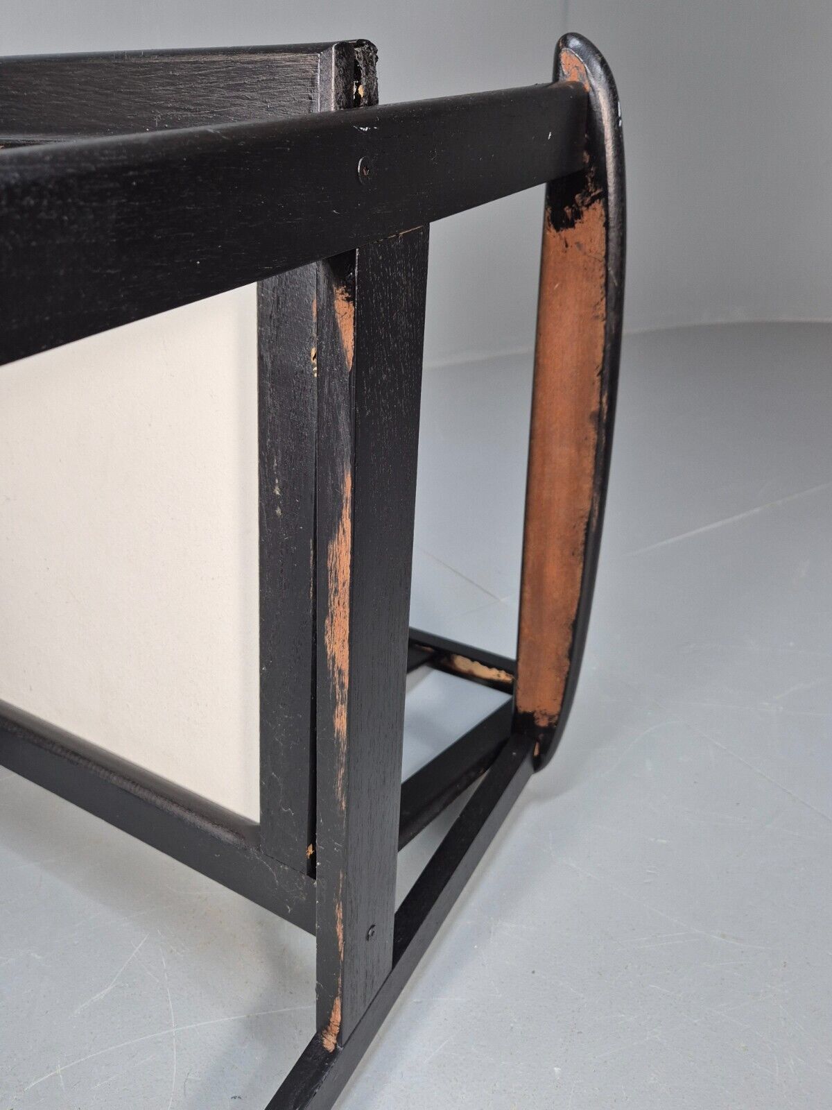 Vintage Danish Lounge Chair Brown Leather Beech Frame 1960s Retro EB8965 MNOR - UKDK FURNITURE