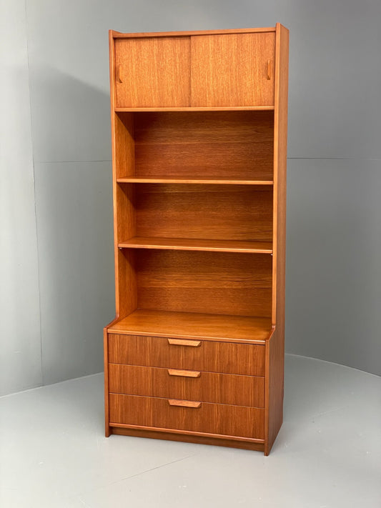 Vintage Teak Wall Unit By Gibbs Furniture 1970s Design Drawers EB9529 MWOO - UKDK FURNITURE