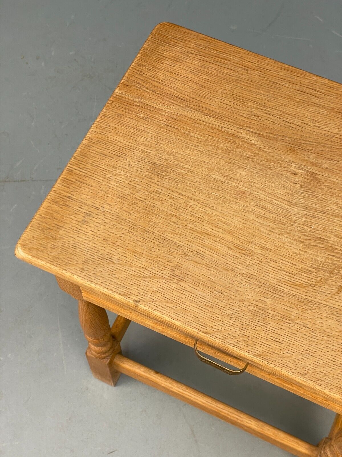 Vintage Danish Oak Bedside Table With Drawer Traditional Style EB9365 MWOO - UKDK FURNITURE