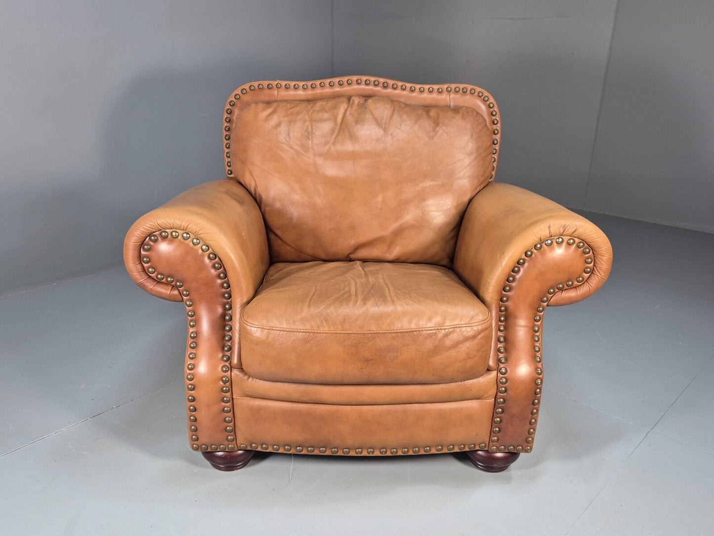 Vintage Leather Club Chair 1980s Danish Retro EB9642 VLEA - UKDK FURNITURE
