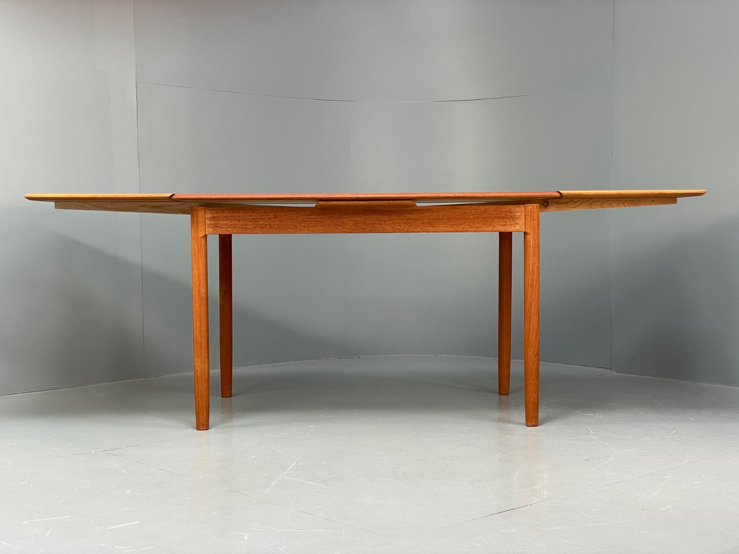 Vintage Teak Extending Dining Table Danish Design 1970s EB10001 MWOO - UKDK FURNITURE