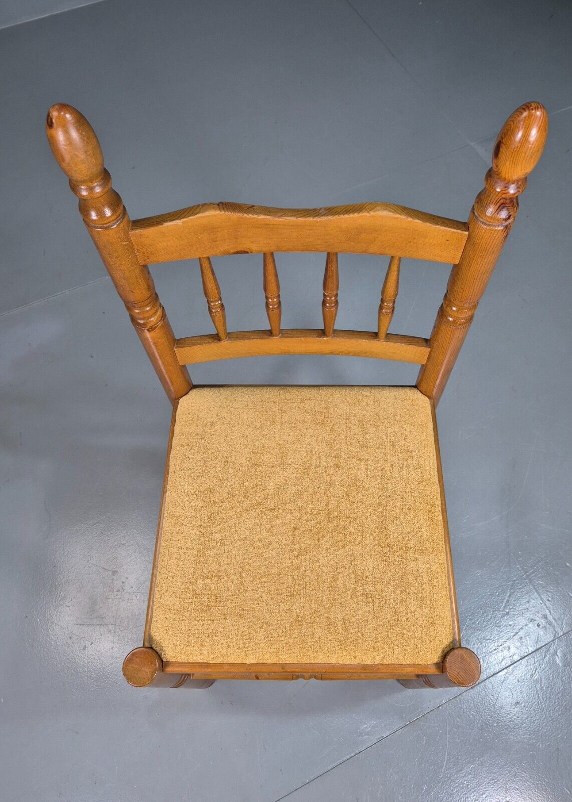 6 Vintage Dining Chairs Pine Frame 1980s Retro EB7645 MDIN - UKDK FURNITURE