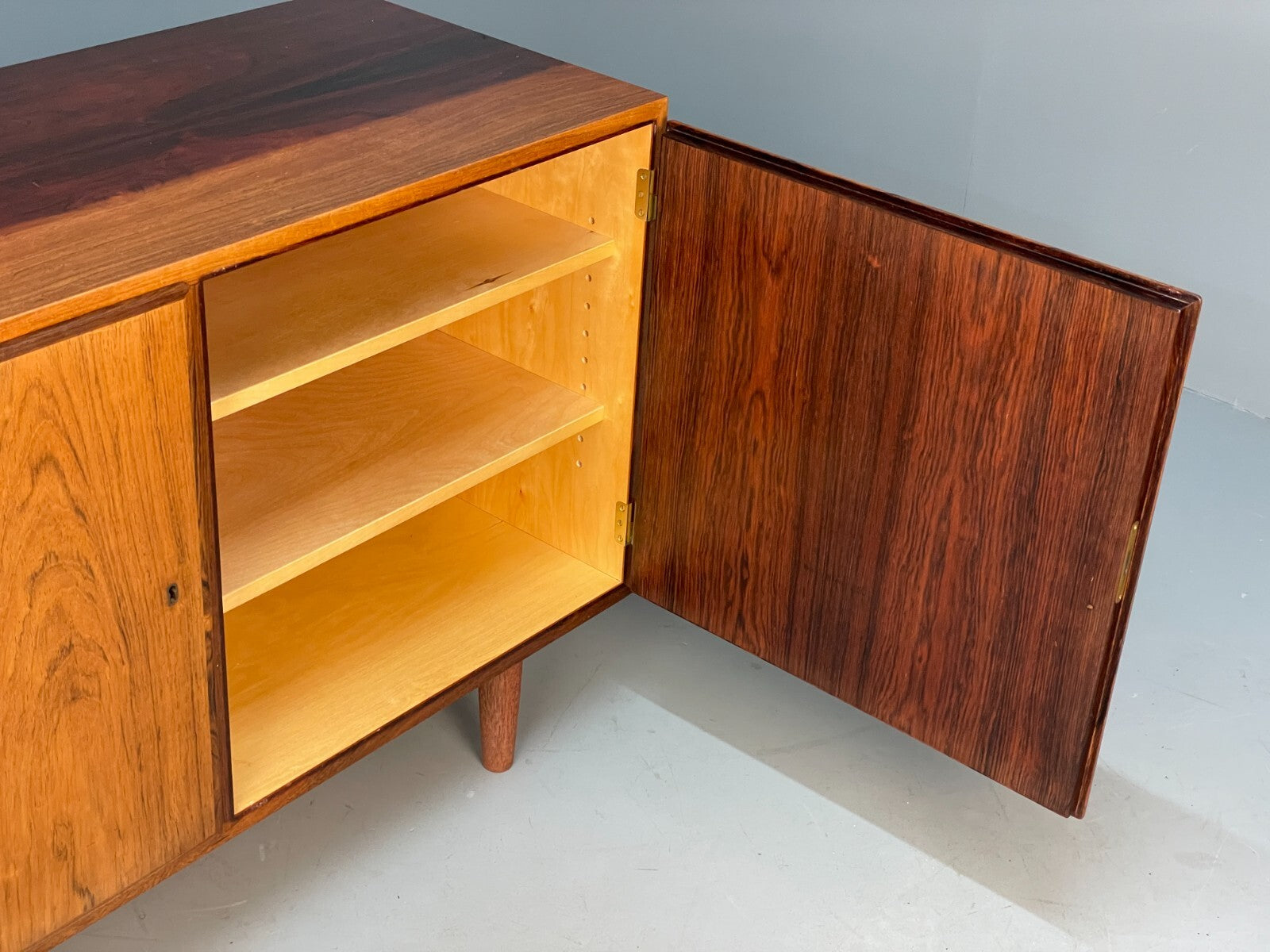 Vintage Danish Compact Sideboard By Poul Hundevad Shelving Drawers EB8811 MWOO - UKDK FURNITURE