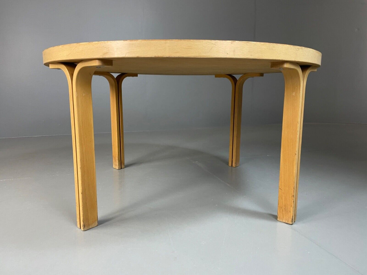 Danish Coffee Table, Bent wood, Aalto Style, Vintage, Retro. 1970s, EB4842 MWOO - UKDK FURNITURE