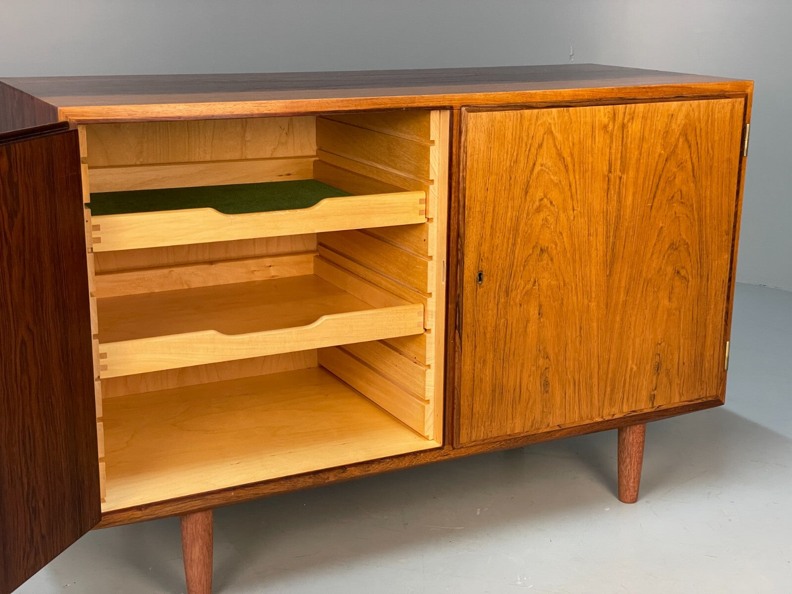 Vintage Danish Compact Sideboard By Poul Hundevad Shelving Drawers EB8811 MWOO - UKDK FURNITURE