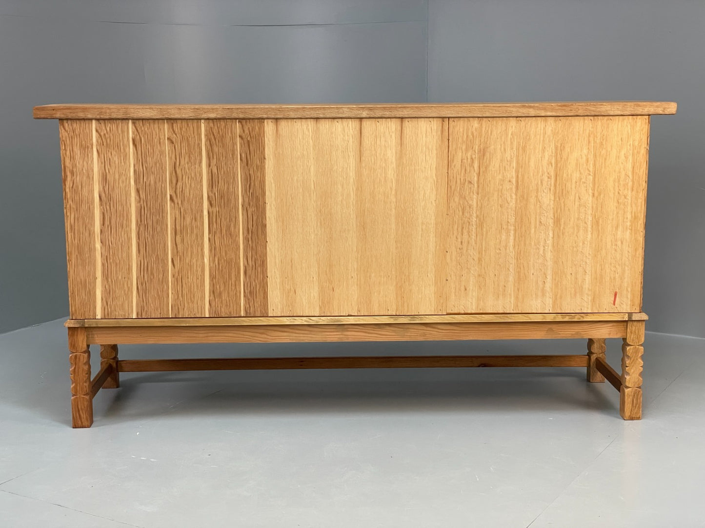 Vintage Solid Oak Sideboard - Henning Kjaernulf Style Danish 1970s EB10826 MWOO23