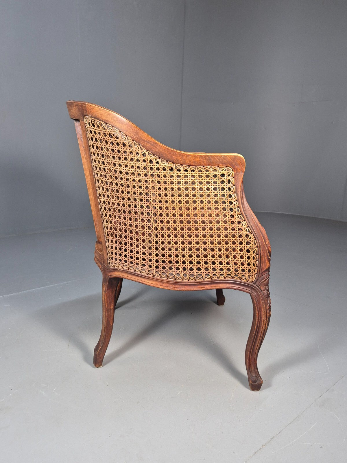Vintage Danish Rococo Style Bergere Tub Chair 1950s Retro EB9611 VBER - UKDK FURNITURE
