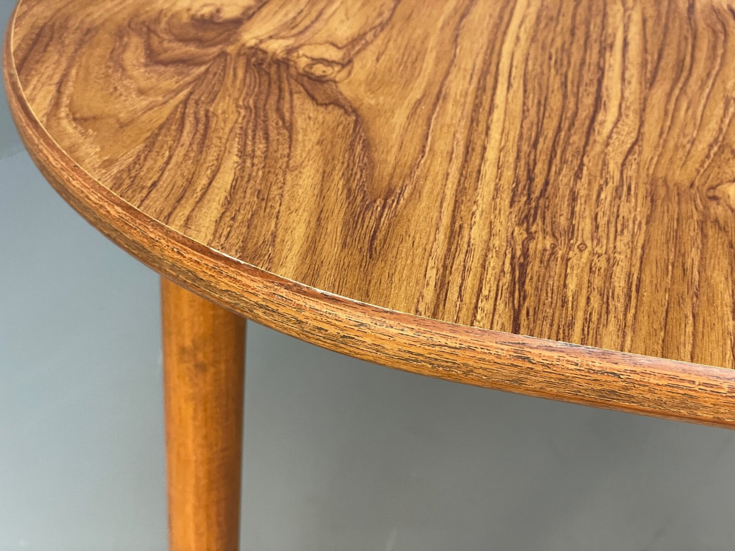 Vintage 1960s Dining Table Formica Beech Mid Century By P I Dinette EB9823 MWOO - UKDK FURNITURE