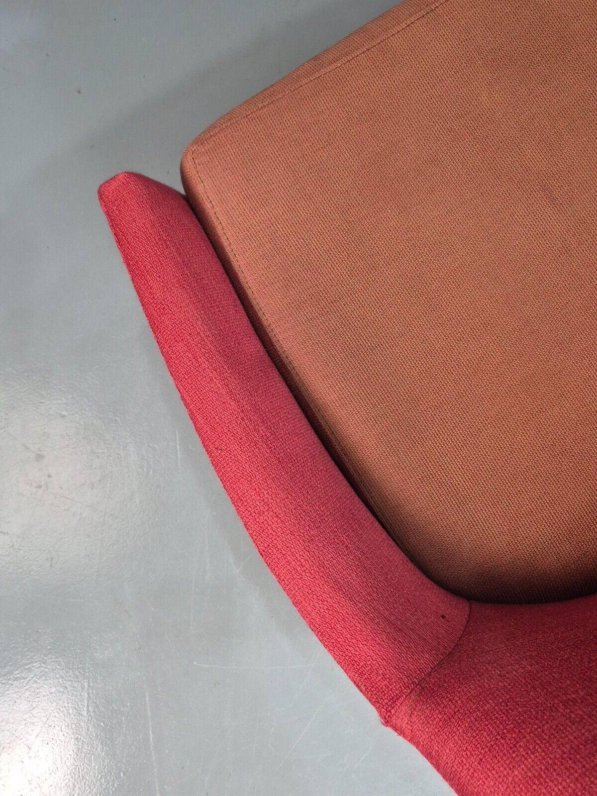 Vintage Swedish Swivel Chair Red Wool Ihreborn 1970s Retro EB7899 MSWI - UKDK FURNITURE