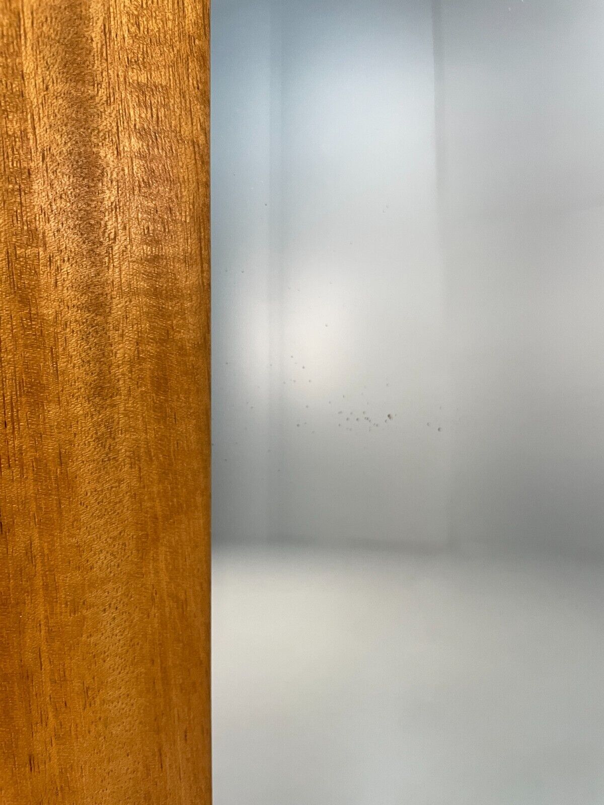 Large Rectangular Wall Mirror In A Satin Birch Wood EB8390 MWOO - UKDK FURNITURE