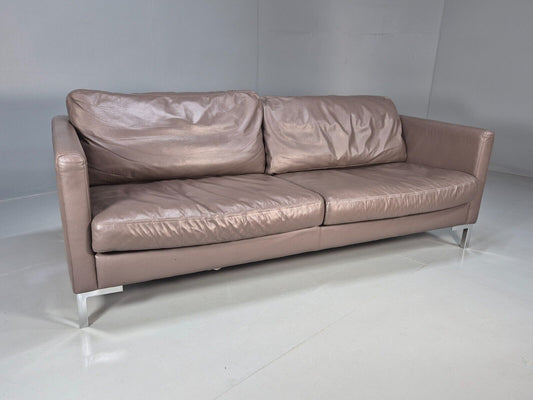 Vintage Sits Impulse Leather 2.5 Seat Sofa Modern Design Oasi Brown EB8746 M3SS - UKDK FURNITURE