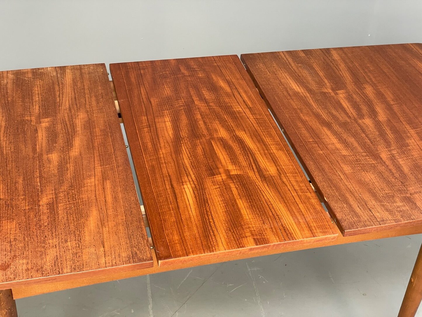 Vintage Teak Extending Dining Table With Removable Beech Legs EB9502 MWOO - UKDK FURNITURE