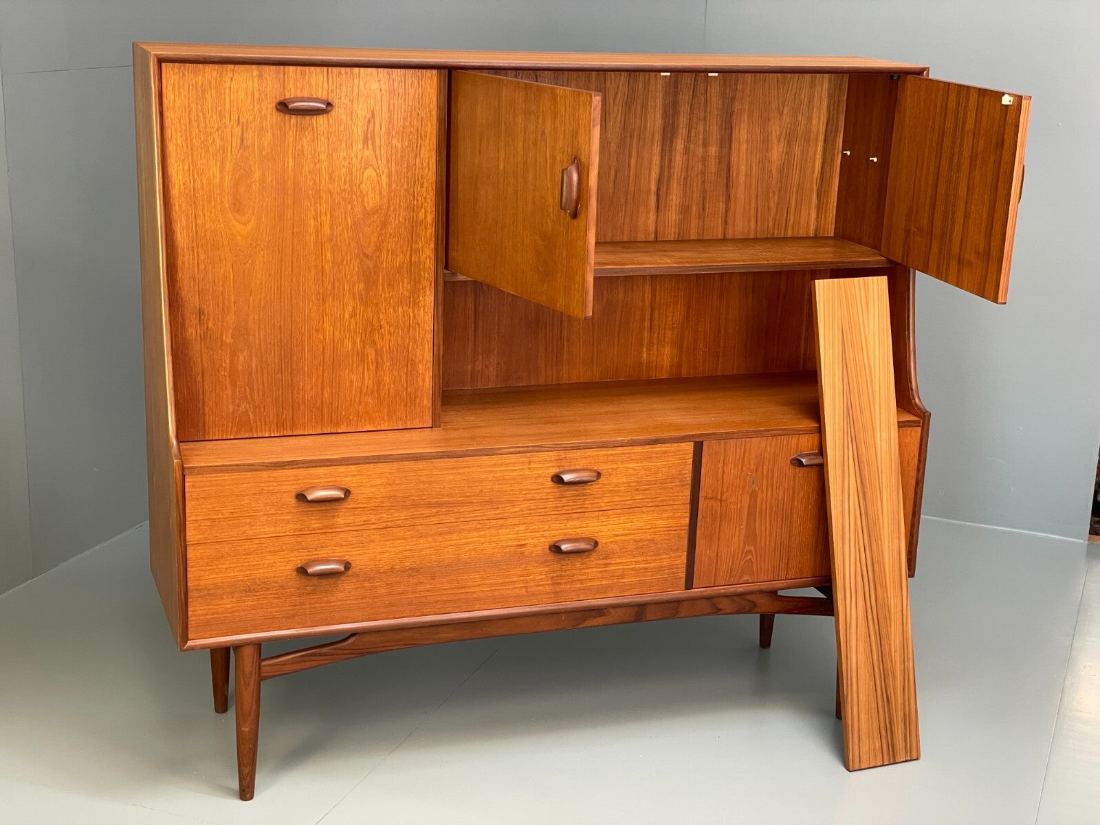 Vintage G Plan Highboard Teak 1960s Mid Century Design Drawers EB9716 MWOO - UKDK FURNITURE