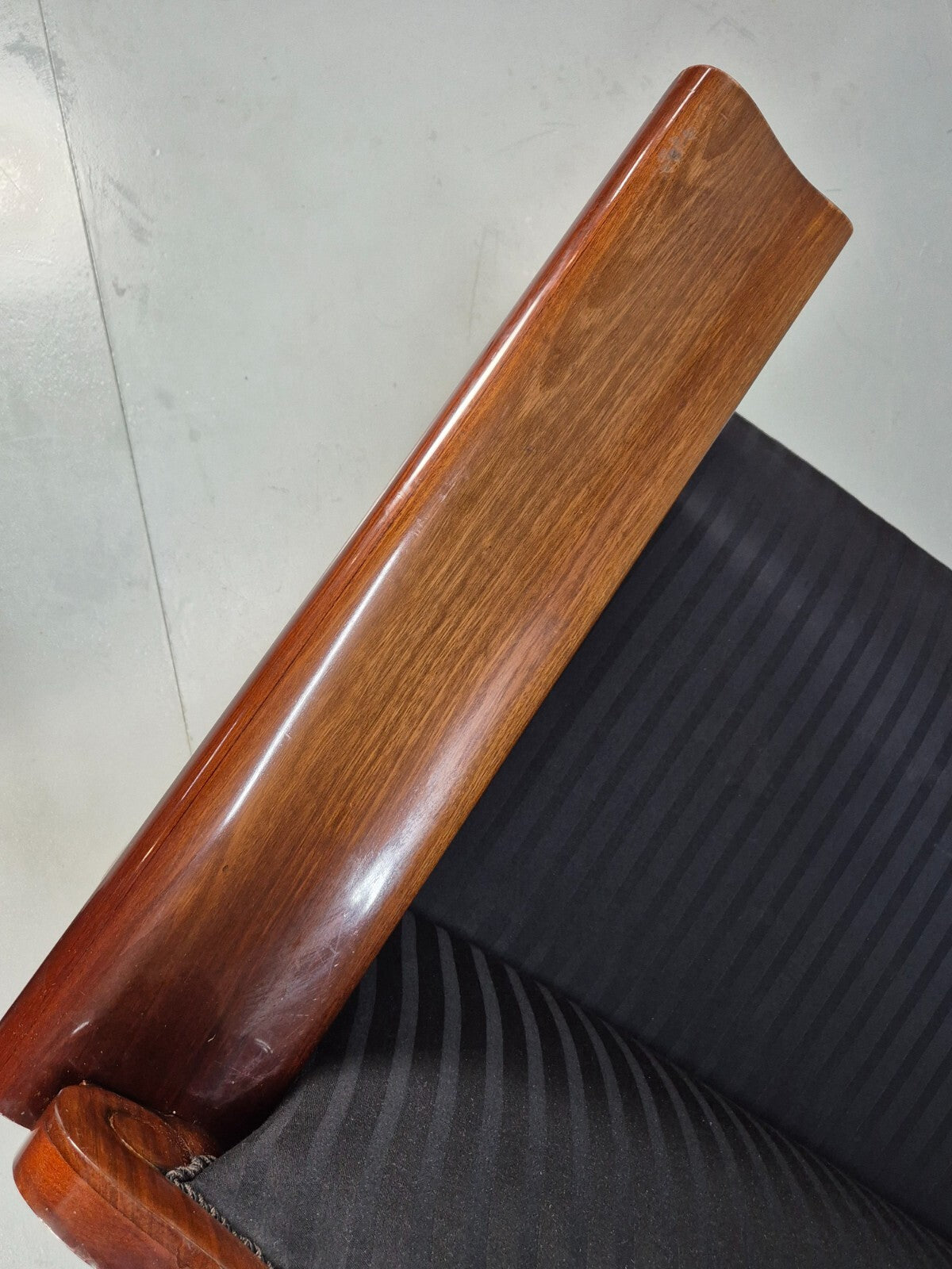 Vintage Scandinavian Biedermeier Mahogany Sofa Charcoal Antique EB9548 V3SS - UKDK FURNITURE