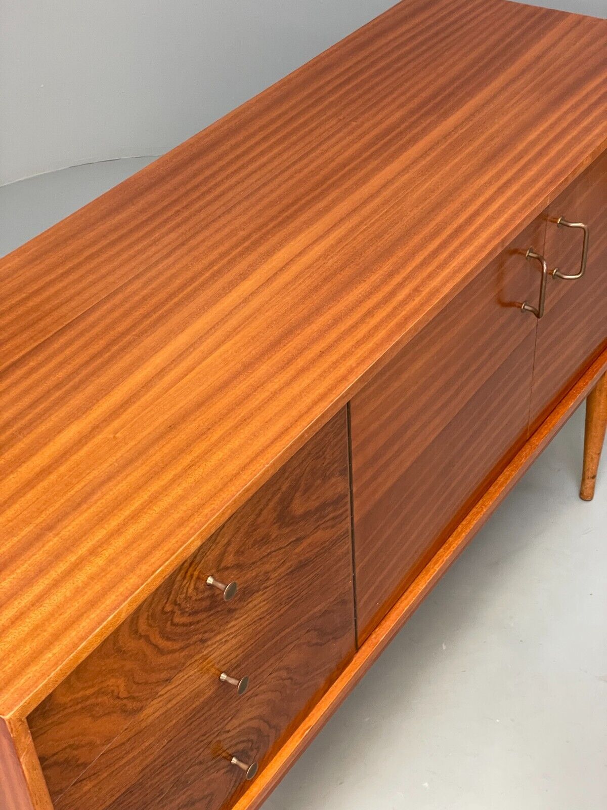 Vintage Uniflex Teak Sideboard Walnut Drawers Retro 1960s Storage EB9416 MWOO - UKDK FURNITURE