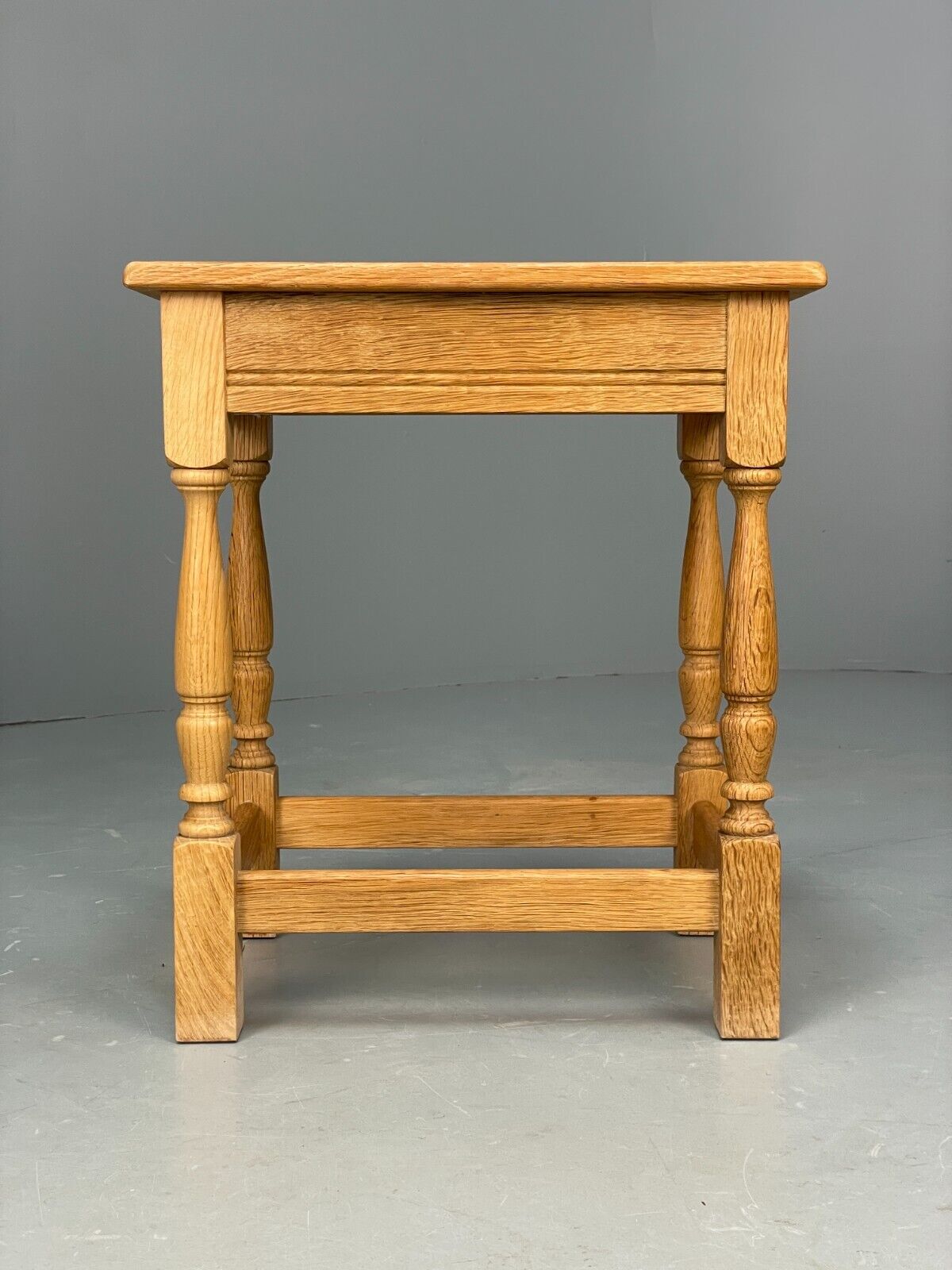 Vintage Danish Oak Bedside Table With Drawer Traditional Style EB9365 MWOO - UKDK FURNITURE